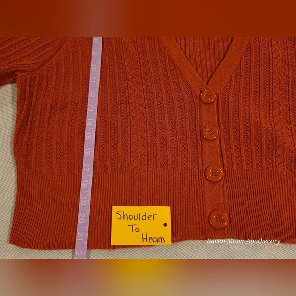 Women's Red Sweater - Picture 7 of 7